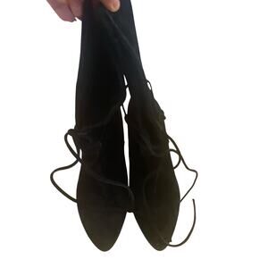 Lord & Taylor 424 Fifth Suede Black Boots Size 7